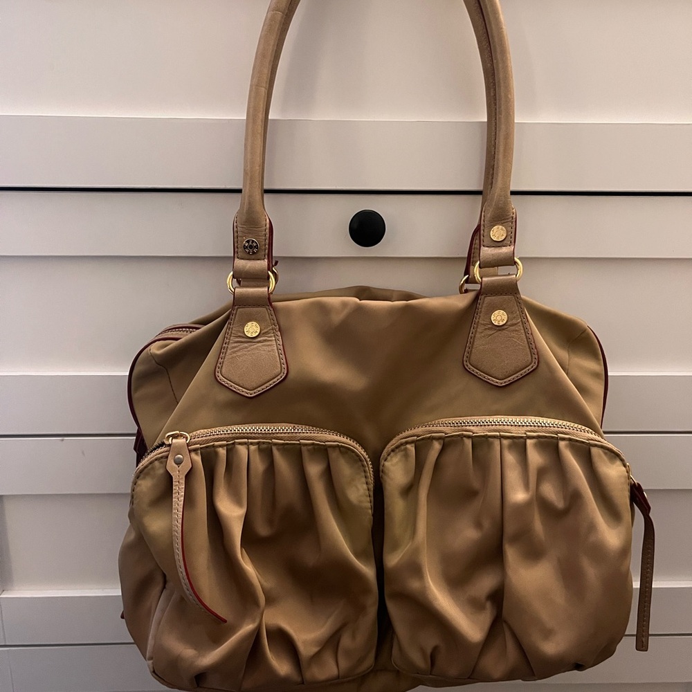 MZ Wallace Tan Nylon Handbag